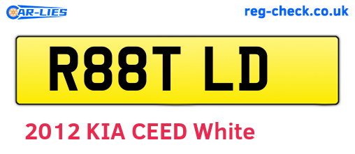 R88TLD are the vehicle registration plates.