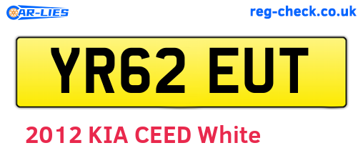 YR62EUT are the vehicle registration plates.