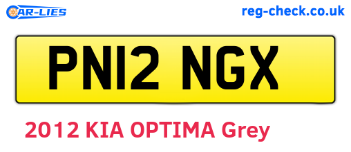 PN12NGX are the vehicle registration plates.