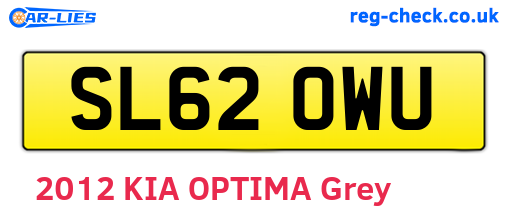 SL62OWU are the vehicle registration plates.