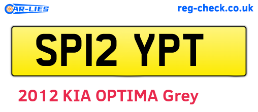 SP12YPT are the vehicle registration plates.