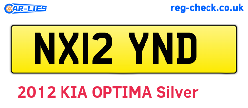 NX12YND are the vehicle registration plates.