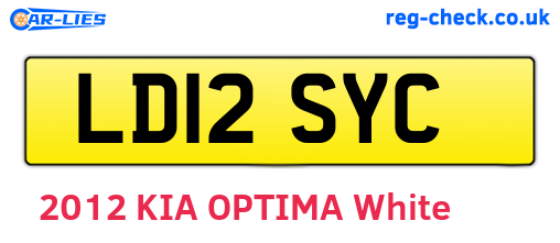 LD12SYC are the vehicle registration plates.