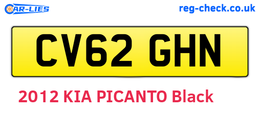 CV62GHN are the vehicle registration plates.