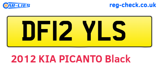 DF12YLS are the vehicle registration plates.