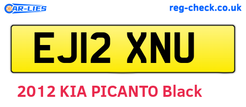 EJ12XNU are the vehicle registration plates.