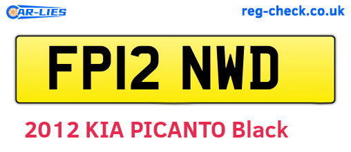 FP12NWD are the vehicle registration plates.