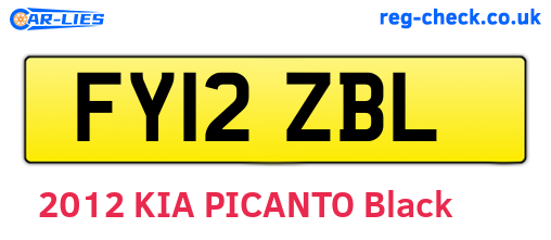 FY12ZBL are the vehicle registration plates.