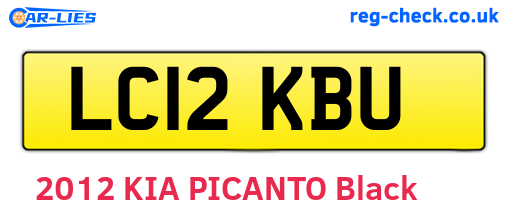 LC12KBU are the vehicle registration plates.