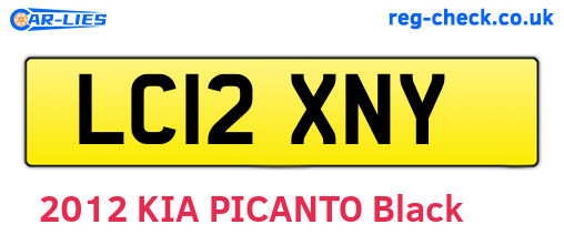 LC12XNY are the vehicle registration plates.