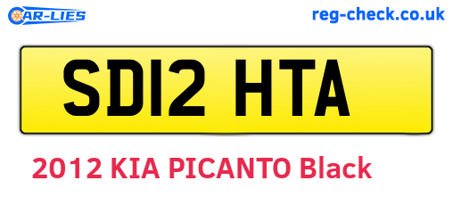 SD12HTA are the vehicle registration plates.