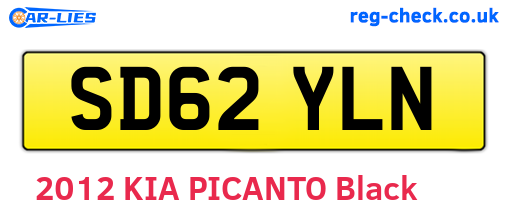 SD62YLN are the vehicle registration plates.