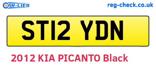 ST12YDN are the vehicle registration plates.