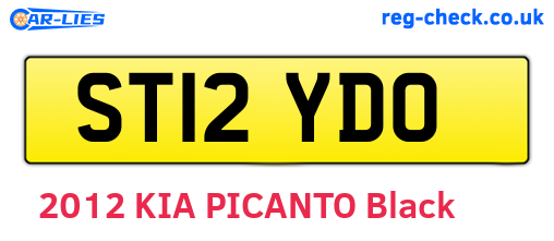 ST12YDO are the vehicle registration plates.