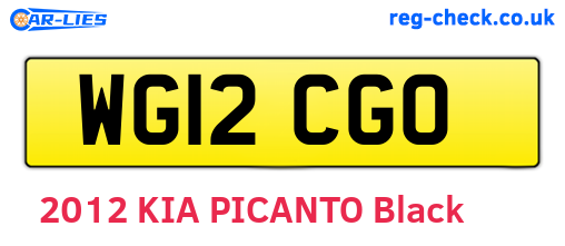 WG12CGO are the vehicle registration plates.