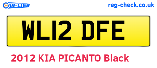 WL12DFE are the vehicle registration plates.