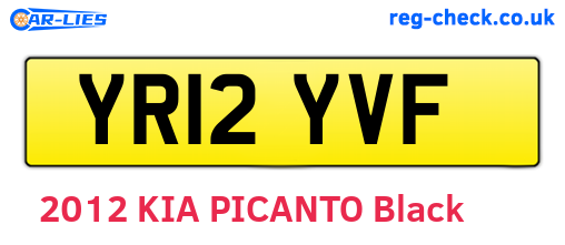 YR12YVF are the vehicle registration plates.
