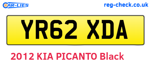 YR62XDA are the vehicle registration plates.