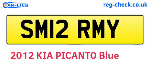 SM12RMY are the vehicle registration plates.