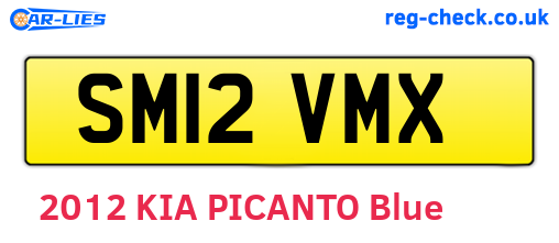SM12VMX are the vehicle registration plates.