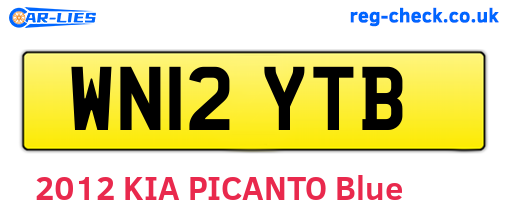 WN12YTB are the vehicle registration plates.