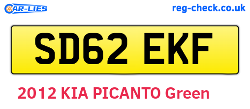 SD62EKF are the vehicle registration plates.