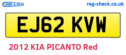 EJ62KVW are the vehicle registration plates.