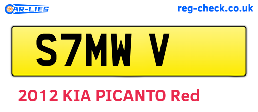 S7MWV are the vehicle registration plates.