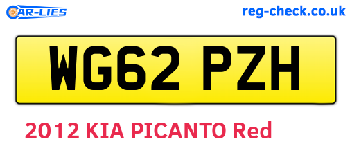WG62PZH are the vehicle registration plates.