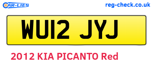 WU12JYJ are the vehicle registration plates.