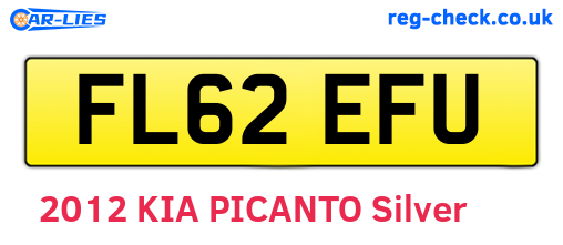 FL62EFU are the vehicle registration plates.