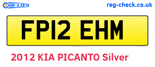 FP12EHM are the vehicle registration plates.