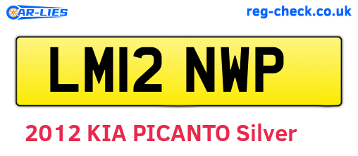 LM12NWP are the vehicle registration plates.