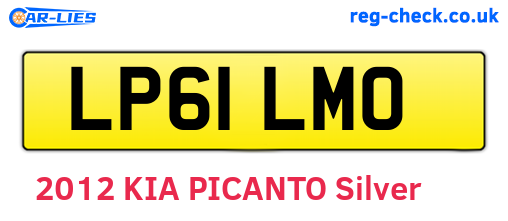 LP61LMO are the vehicle registration plates.