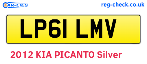 LP61LMV are the vehicle registration plates.