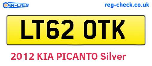 LT62OTK are the vehicle registration plates.