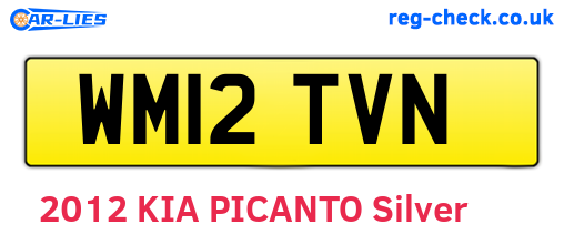 WM12TVN are the vehicle registration plates.