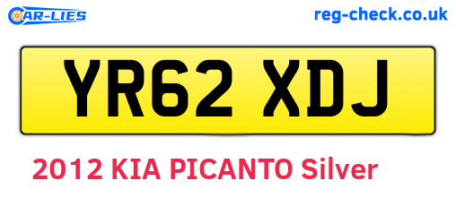 YR62XDJ are the vehicle registration plates.