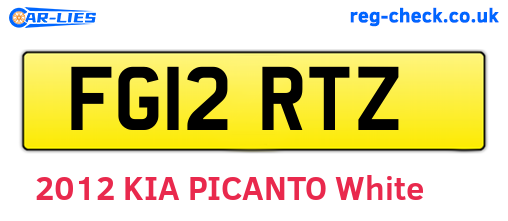 FG12RTZ are the vehicle registration plates.