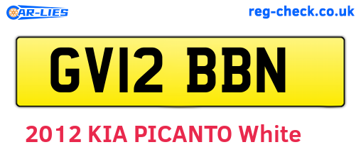 GV12BBN are the vehicle registration plates.