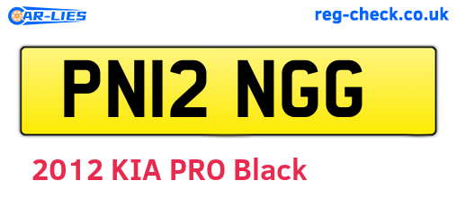 PN12NGG are the vehicle registration plates.