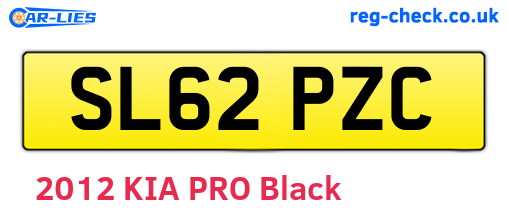 SL62PZC are the vehicle registration plates.