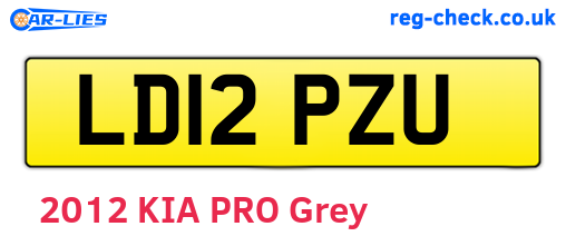 LD12PZU are the vehicle registration plates.