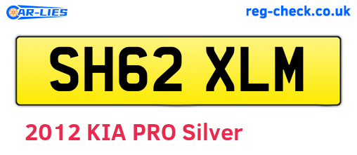 SH62XLM are the vehicle registration plates.