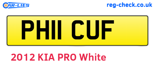 PH11CUF are the vehicle registration plates.