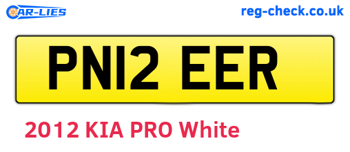 PN12EER are the vehicle registration plates.