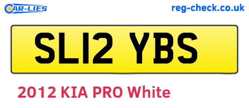 SL12YBS are the vehicle registration plates.