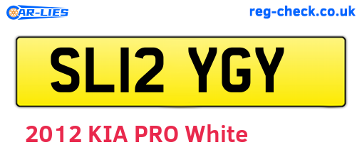 SL12YGY are the vehicle registration plates.