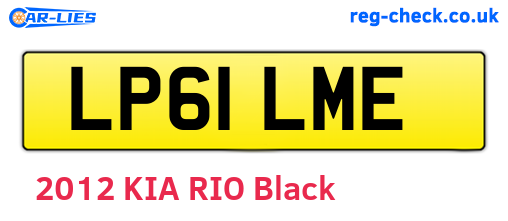 LP61LME are the vehicle registration plates.