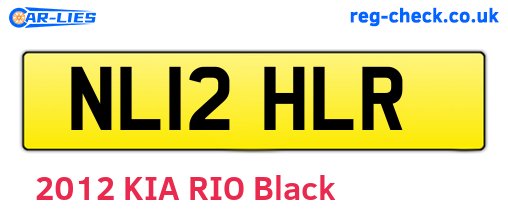NL12HLR are the vehicle registration plates.
